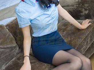 爱蜜社 – 淼淼萌萌哒的制服最新作品集：看这身打扮就知道考试了！